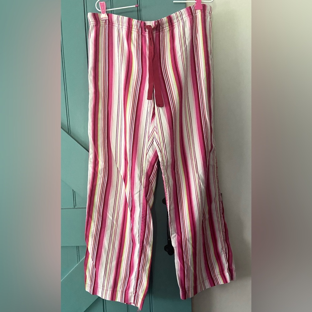 4/$15 GAP Women's Pink Striped Pajama Pants Size Small